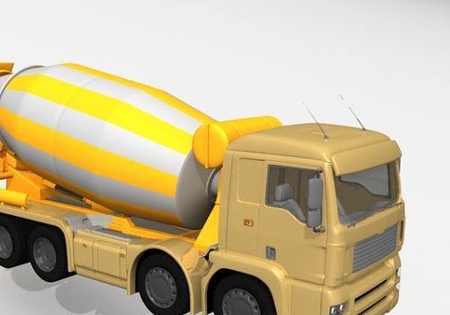 Yellow Concrete Truck Mixer