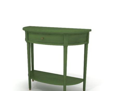 Green Console Table With Drawer Furniture