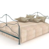 Furniture Contemporary Metal Bed