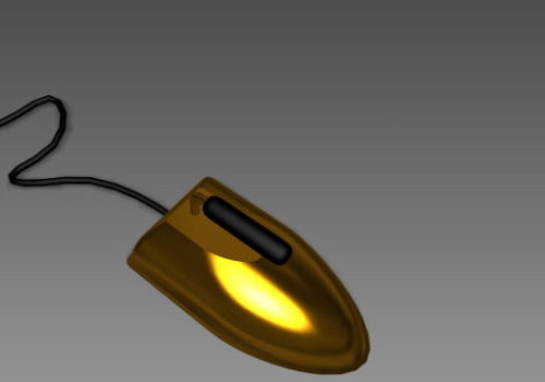 Cool Golden Usb Mouse