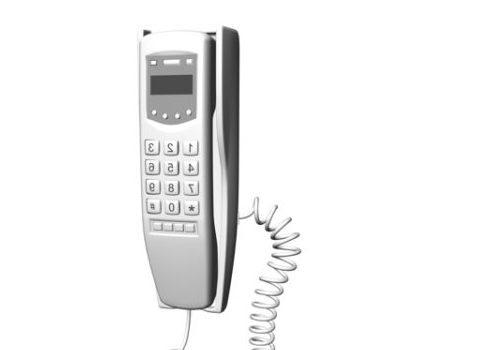 Vintage Corded Wall Phone
