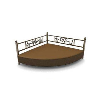 Corner Metal Bed | Furniture
