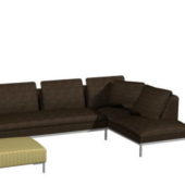 Corner Sectional Sofa And Ottoman | Furniture