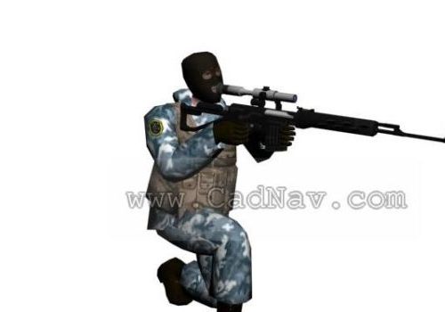 Counter Strike Soldier Character
