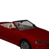 Red Coupe Cabrio Concept Car