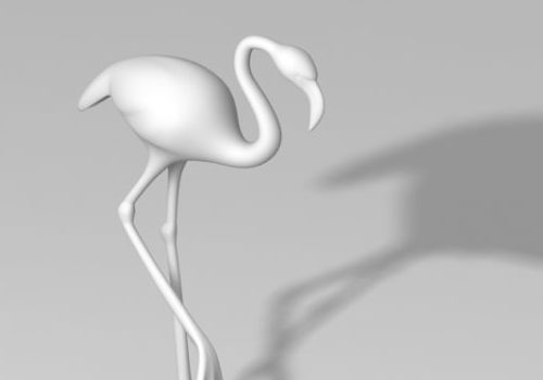 Crane Bird Animal Sculpture