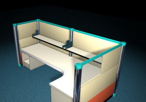 Furniture Cubicle Partition With Desk