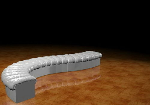 Furniture Curved Settee Bench