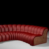 Curvy Red Couch Furniture