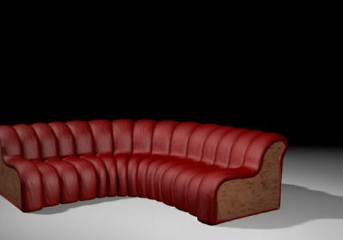 Curvy Red Couch Furniture