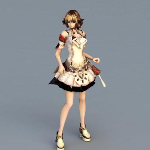 free anime girl 3d model