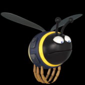 Cute Bee Cartoon Character