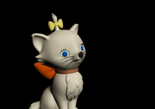 Cute Cartoon Cat Character