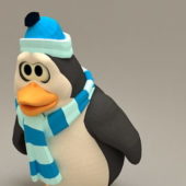Cartoon Penguin Christmas Decoration | Animals