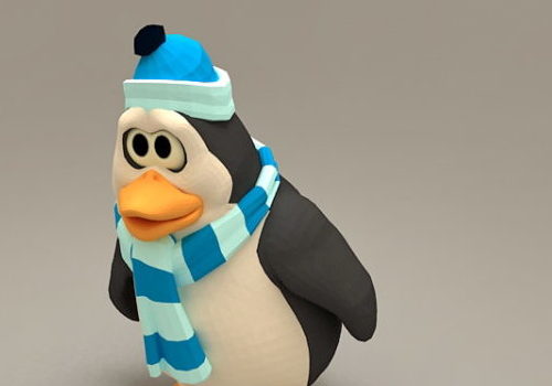 Cartoon Penguin Christmas Decoration | Animals