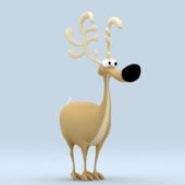 Beauty Cartoon Elk Character