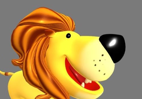 Cute Cartoon Character Lion