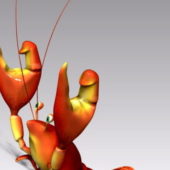 Cartoon Lobster Character