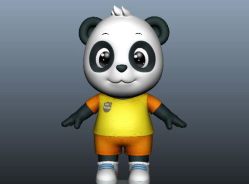 Cute Cartoon Panda Character
