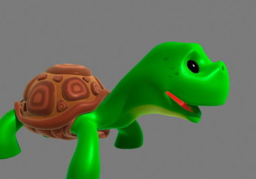 Cute Cartoon Turtle | Animals