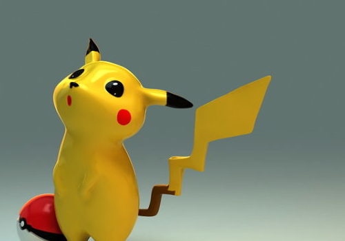Cute Pikachu Character