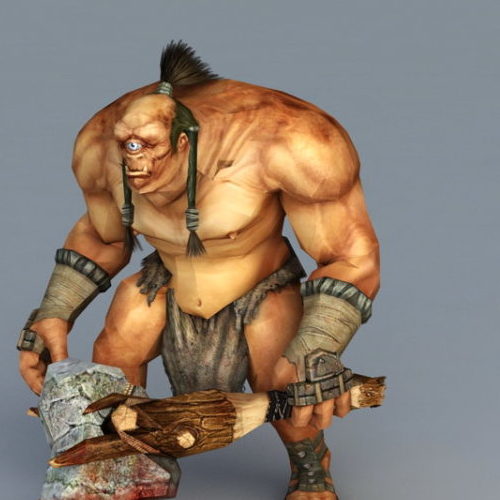 Cyclops Warrior Concept Game Character