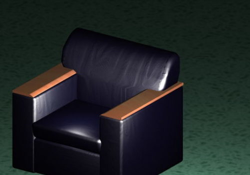 Dark Blue Club Chair Furniture