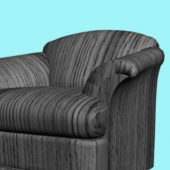 Dark Striped Furniture Sofa Chair