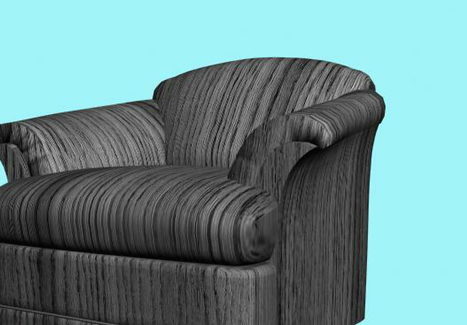 Dark Striped Furniture Sofa Chair