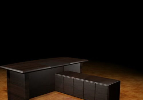 Furniture Dark Wood Executive Desk