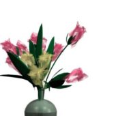 Garden Decorative Flowers And Vase