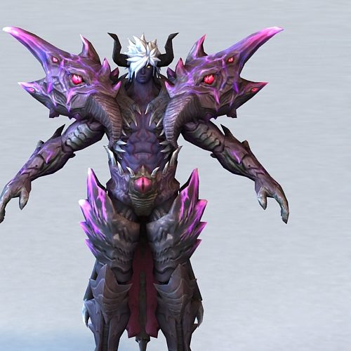 Demon Warrior Character Rigged Animated