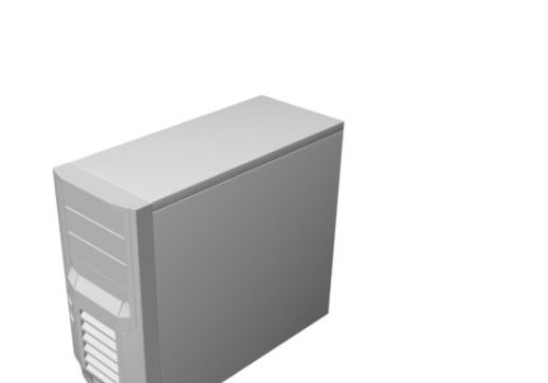 Desktop Computer Case White