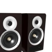 Desktop Electronic Wood Speakers
