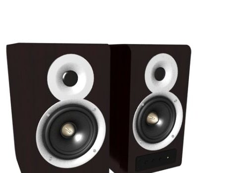 Desktop Electronic Wood Speakers