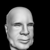 Figurine Of Detailed Man Head | Characters