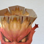 Devil Monster Head Character