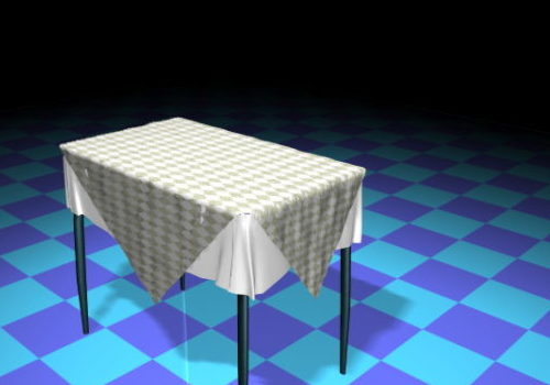 Furniture Dining Room Table With Tablecloth