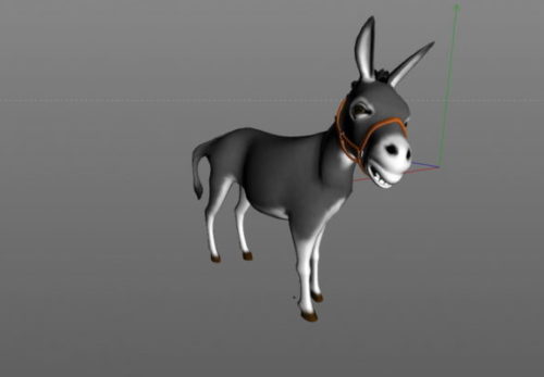 Realistic Donkey Animal