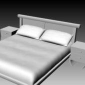 Double Bed With Nightstands Modern Style