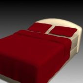 Double Bed With Bed Sheet