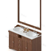 Double Sink Bathroom Vanity Furniture V1
