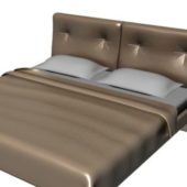 Double Size Leather Bed | Furniture