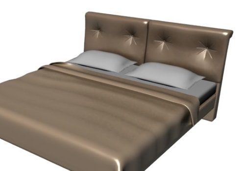 Double Size Leather Bed | Furniture