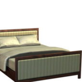 Double Size Wood Platform Bed