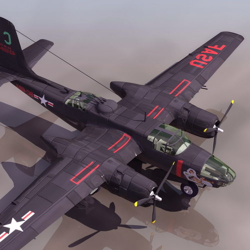 Douglas A-26 Invader Bomber Military Aircraft