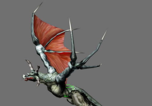 Fantasy Dragon Flying Animation