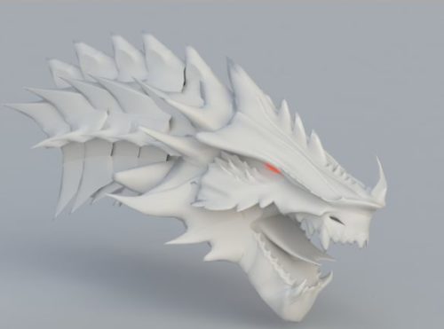 Skeleton Dragon Head