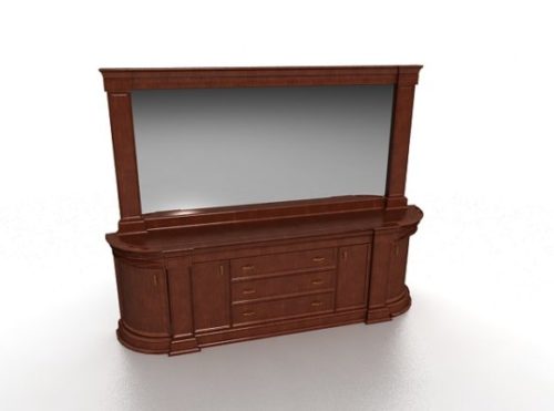 Home Furniture Dressing Table With Mirror