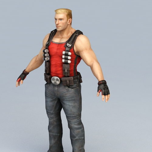 Duke Nukem Warrior Character